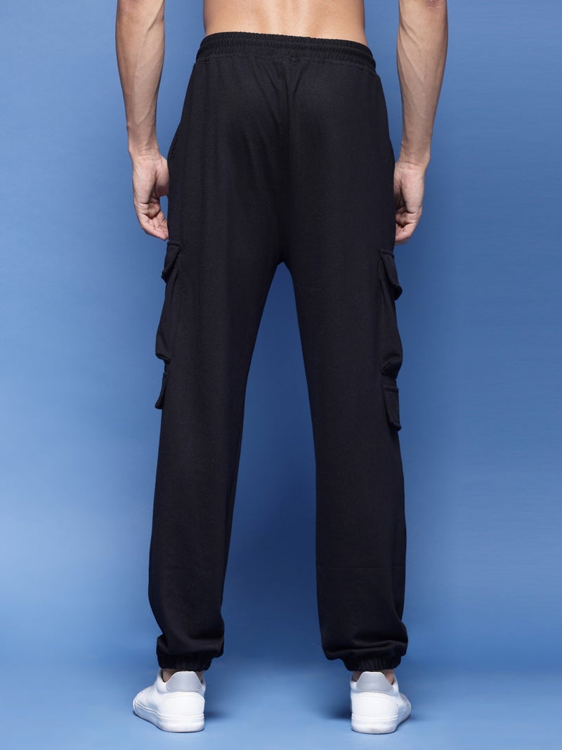 FLYNOFF Black 4 Pocket Loose Fit Cargo - Image 3